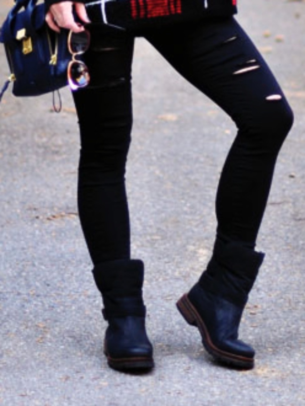H by Hudson black leather motorcycle boots Nubuck chic moto buckle boot shoes - Picture 6 of 16